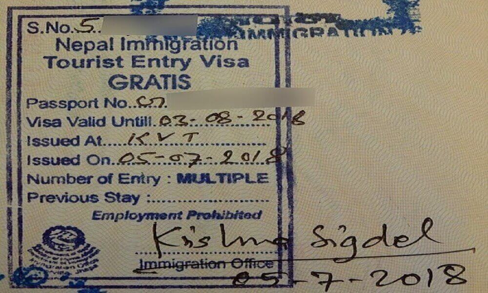 tourist visa to nepal for us citizens